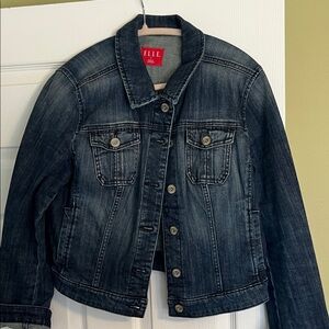 Elle Women's Dark Gray Denim Jacket
